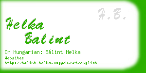 helka balint business card